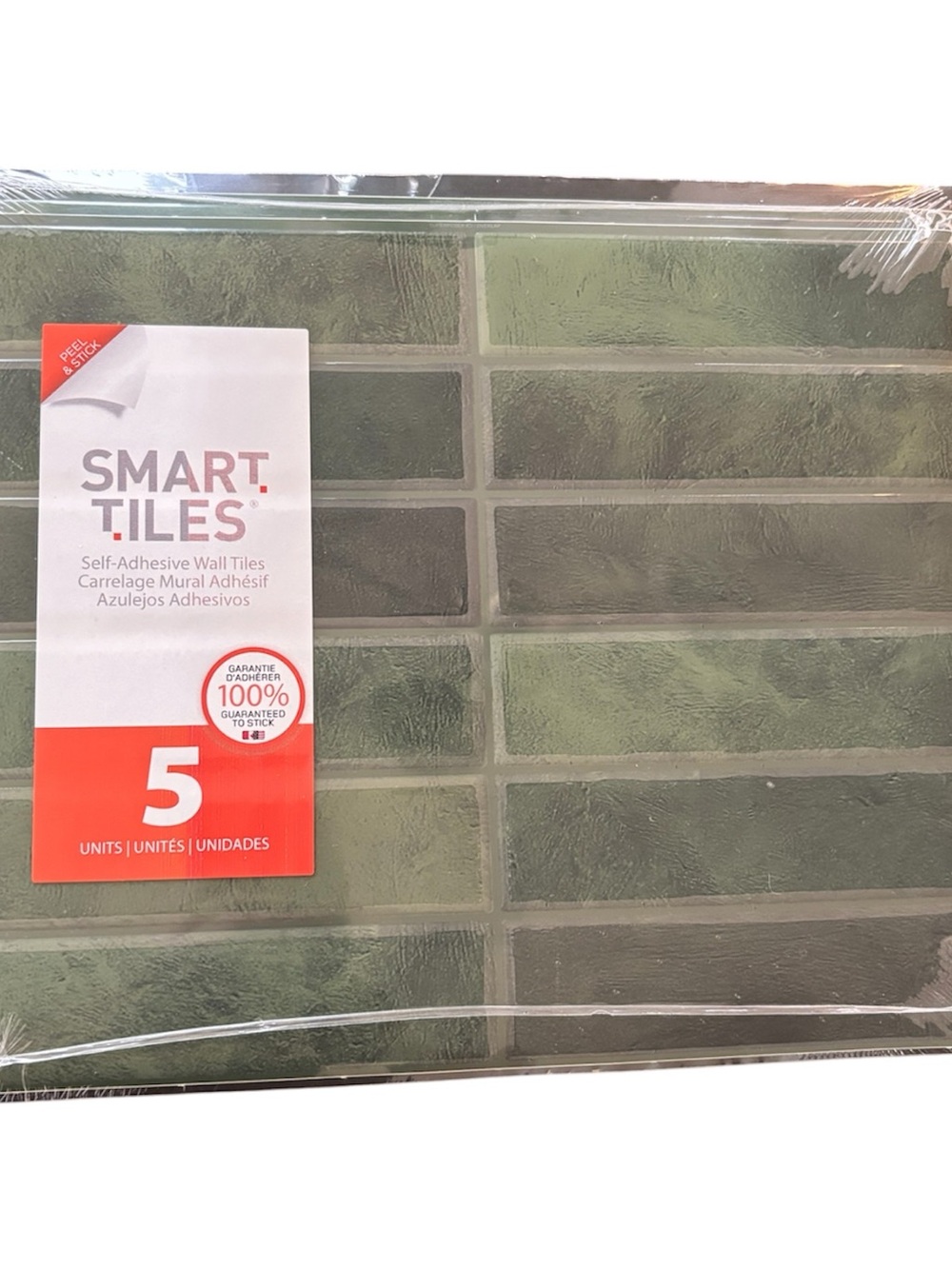 SMART TILES Peel and Stick Backsplash Self Adhesive 5
Sheets Sz 11.43"x9" Sealed
